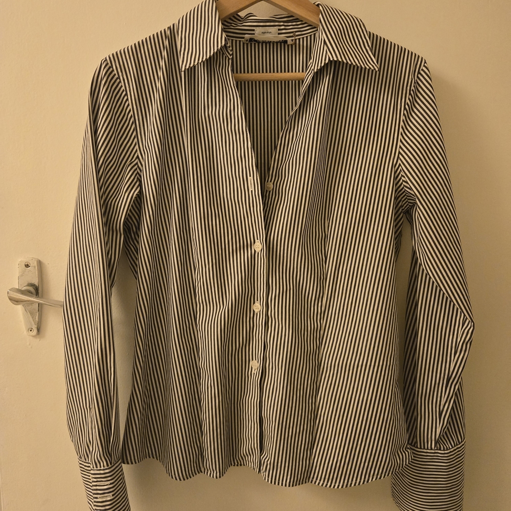 Calvin Klein Monochrome Striped Blouse